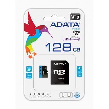 Cartão De Memoria Micro SD + Adaptador 128GB