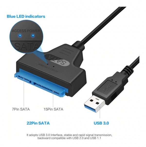 Adaptador Conversor Case HD USB 3.0 para sata